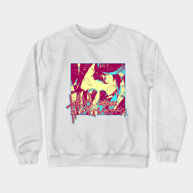 Ryuko V Satsuki Kill la Kill Crewneck Sweatshirt by TonaPlancarte